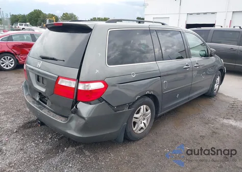 2007 Honda Odyssey Ex из США, поврежденный, VIN 5FNRL38487B438378